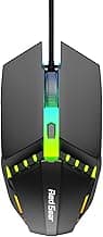 Redgear A-10 Wired Gaming Mouse with RGB LED, Lightweight and Durable Design, DPI Upto 2400, Compatible with Windows.