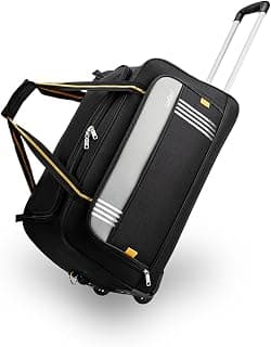 Safari Imperia Trolley 3 Years Warranty Duffle Bag (58 Cm, Black)