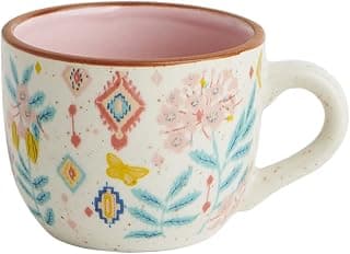 Chumbak Farmhouse Cup, Beverages, Tea Cup, Kitchen and Dining, Ceramicware, Breakfast Mugs - 200 Ml, Multicolor