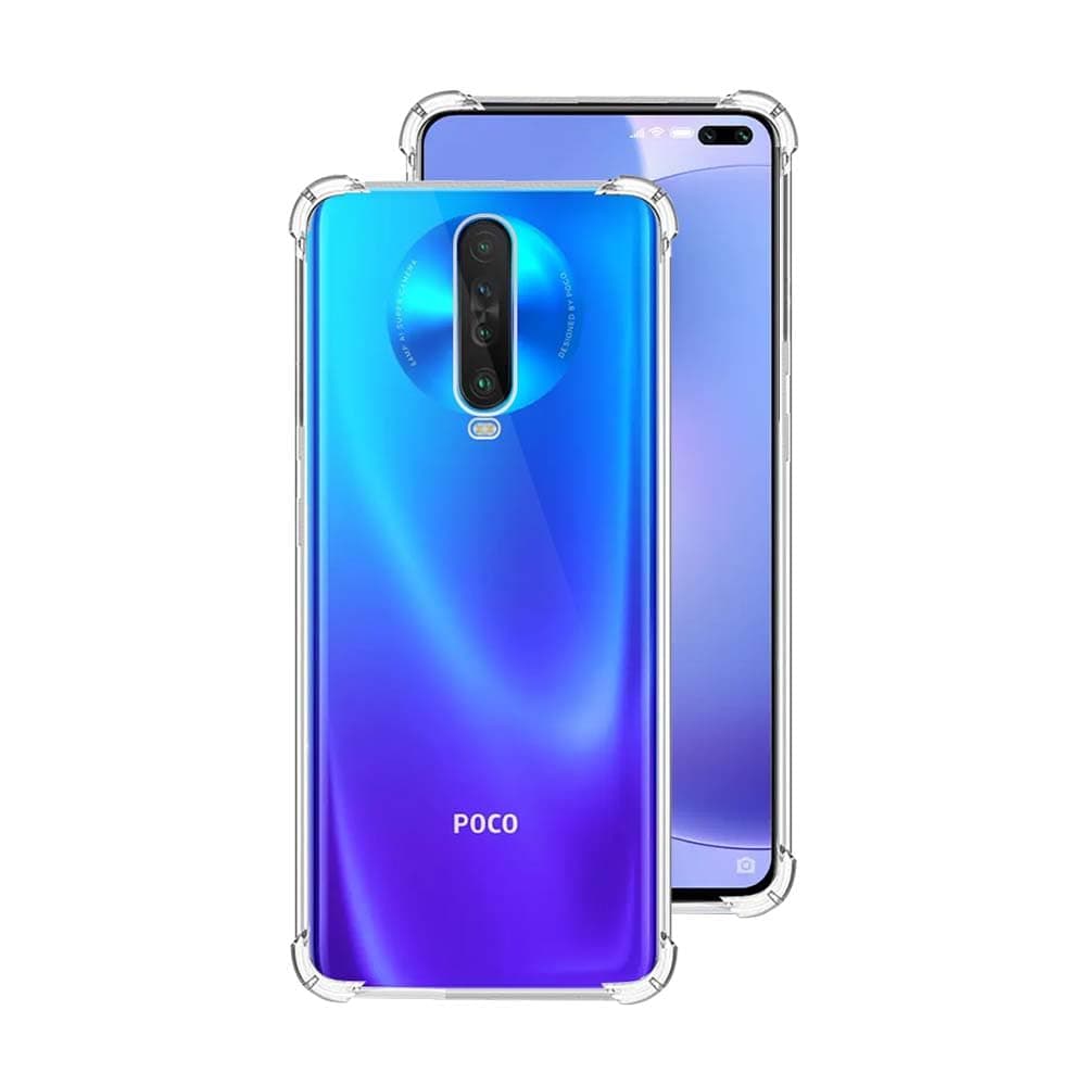 7SEVEN® Back Cover for Poco X2 4G Transparent Mobile Back Case Shock Proof Design Camera Edges Protection Crystal Clear Phone Case Silicon Soft TPU and Flexible Bumper Phone Cover