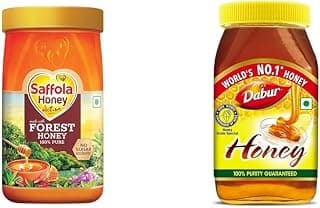 Saffola Honey Active and Dabur Honey - 1.2kg | 1kg + 2kg