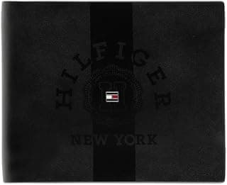 Tommy Hilfiger Wallet of Men, Black-Regular, Loraine | Wallet for Men Leather Original
