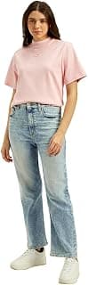 Levi's Women's Mid Rise Straight Fit Light Blue Jeans