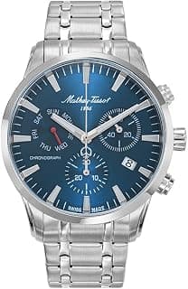 Mathey-Tissot Swiss Made Quartz Blue Dial Analog Watch - Men H197CHABU