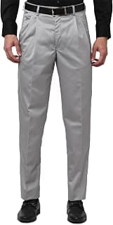 Peter England Men's Regular Fit Mid Rise Pants
