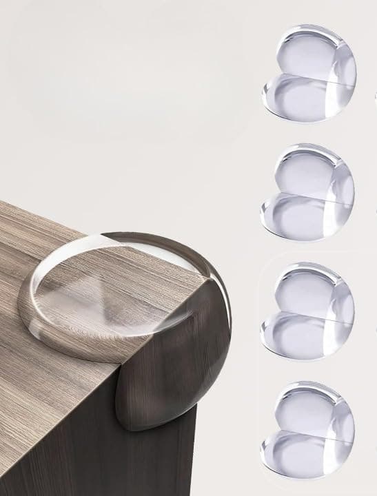 Babysafehouse 4 Piece Corner Guards for Babies Protection from Sharp Edges and Corners of Furniture (Transparent)