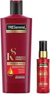 TRESemme Keratin Smooth Kit for Long Lasting Frizz control 340 ml Shampoo and Keratin Smooth 50ml Serum