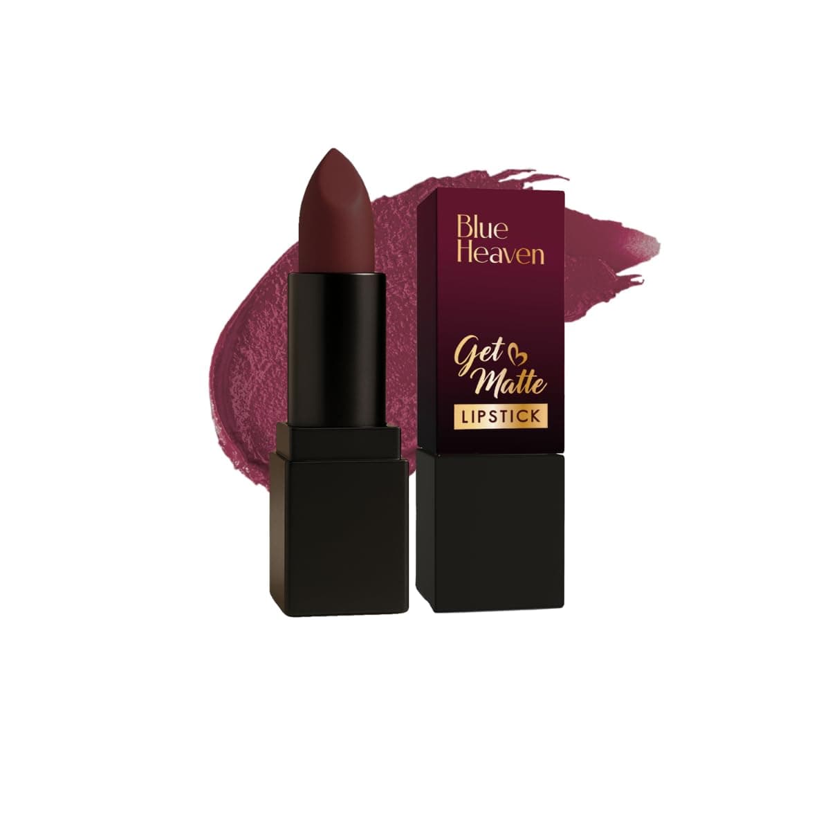 Blue Heaven Get Matte Lipstick | Soft Matte Finish and Lightweight Formula | Intense Pigment | Long-Lasting Lipsticks For Women | 201M | 4gm