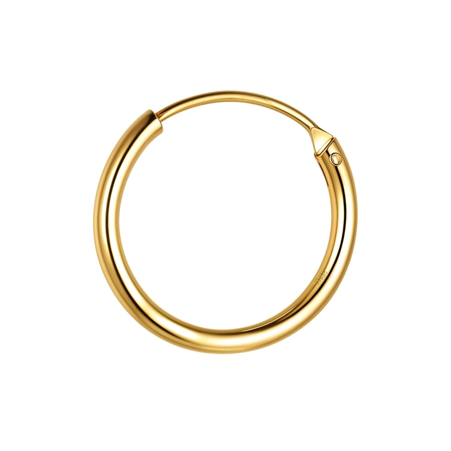 HighSpark 92.5 Sterling Silver Nose Ring for Women | Simple & Elegant Septum Ring/Nose Pin/Silver Nath/Piercing Hoop for Women & Girls | Lovely Gift