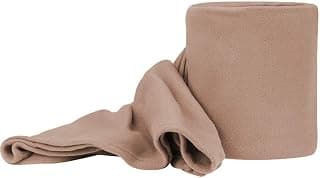 Plain Polar Fleece Single Bed Blanket Warm Soft & Comfortable for Winter/AC Room/Hotel/Donation / Travelling_Size - 60 * 90 inch, Color-Cream