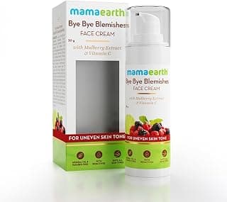 Mamaearth Bye Bye Blemishes* Face Cream, For Pigmentation & Blemish Removal, With Mulberry Extract & Vitamin C - 30 g