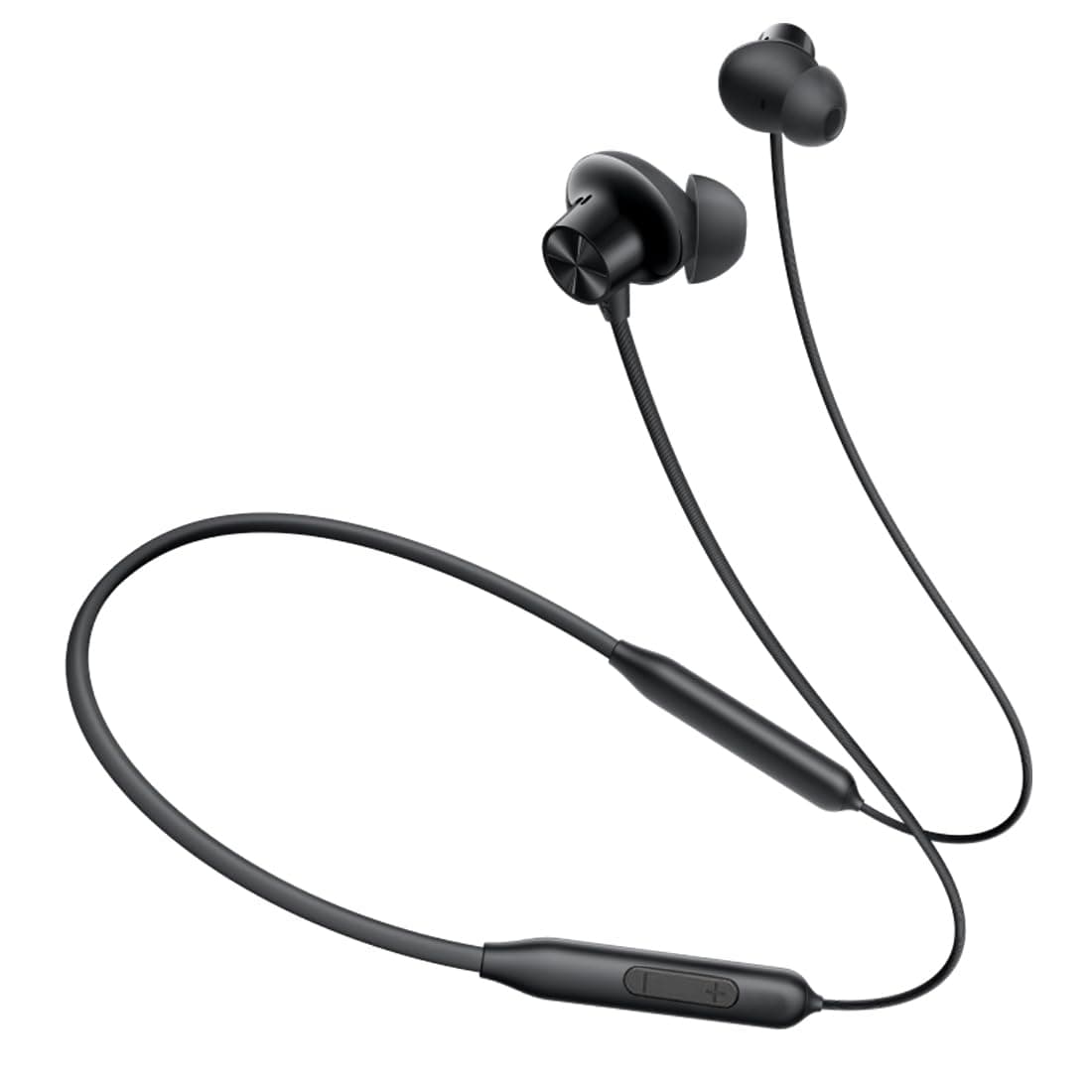 Bouncefit Sonic Bluetooth Wireless Neckband, 60 Hours Continuous Playback Battery, Big Bass, Low Latency, Active Noise Cancellation, Magnetic On/Off Earbuds with Mic Earphones (Black)
