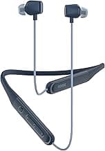 Noise Newly Launched Airwave Crest Bluetooth in Ear Neckband with Metallic Shine on Earbuds,50H of Playtime, EQ Modes, Dual Device Pairing,13mm PEEK+PU Driver, BT v5.4(Velvet Blue)