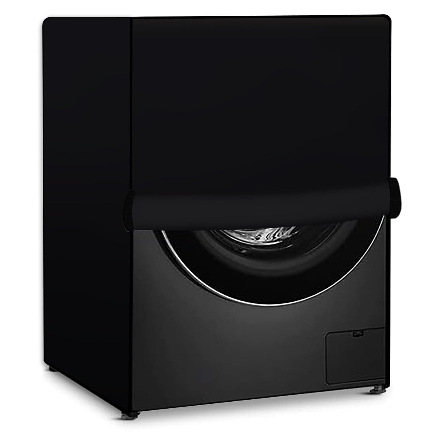 Stylista Washing Machine Cover Compatible for Front Load IFB Senator Aqua SX - 8 Kg Black
