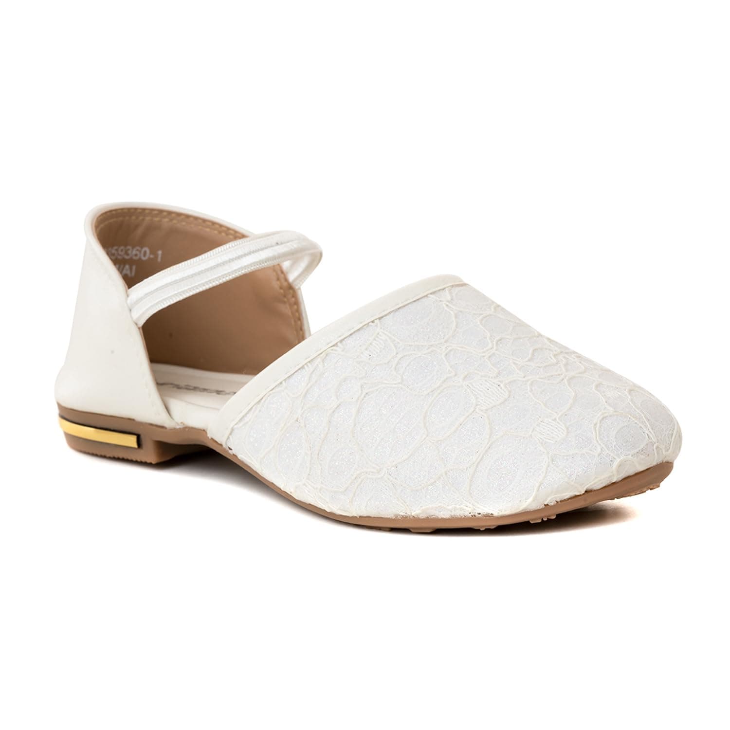 Khadim's 3603591 Lightweight Durable Extra Soft Trendy Premium Stylish Casual Elastic Strap Flats For Girls
