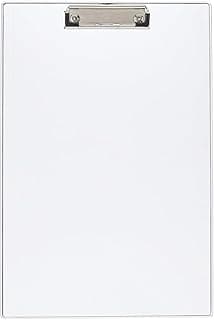 Amazon Basics Paper Clipboard Writing Pad Clipboards Drawing/Writing/Clipboard with Clip | Sturdy, Lightweight for Office, School, College (Transparent)