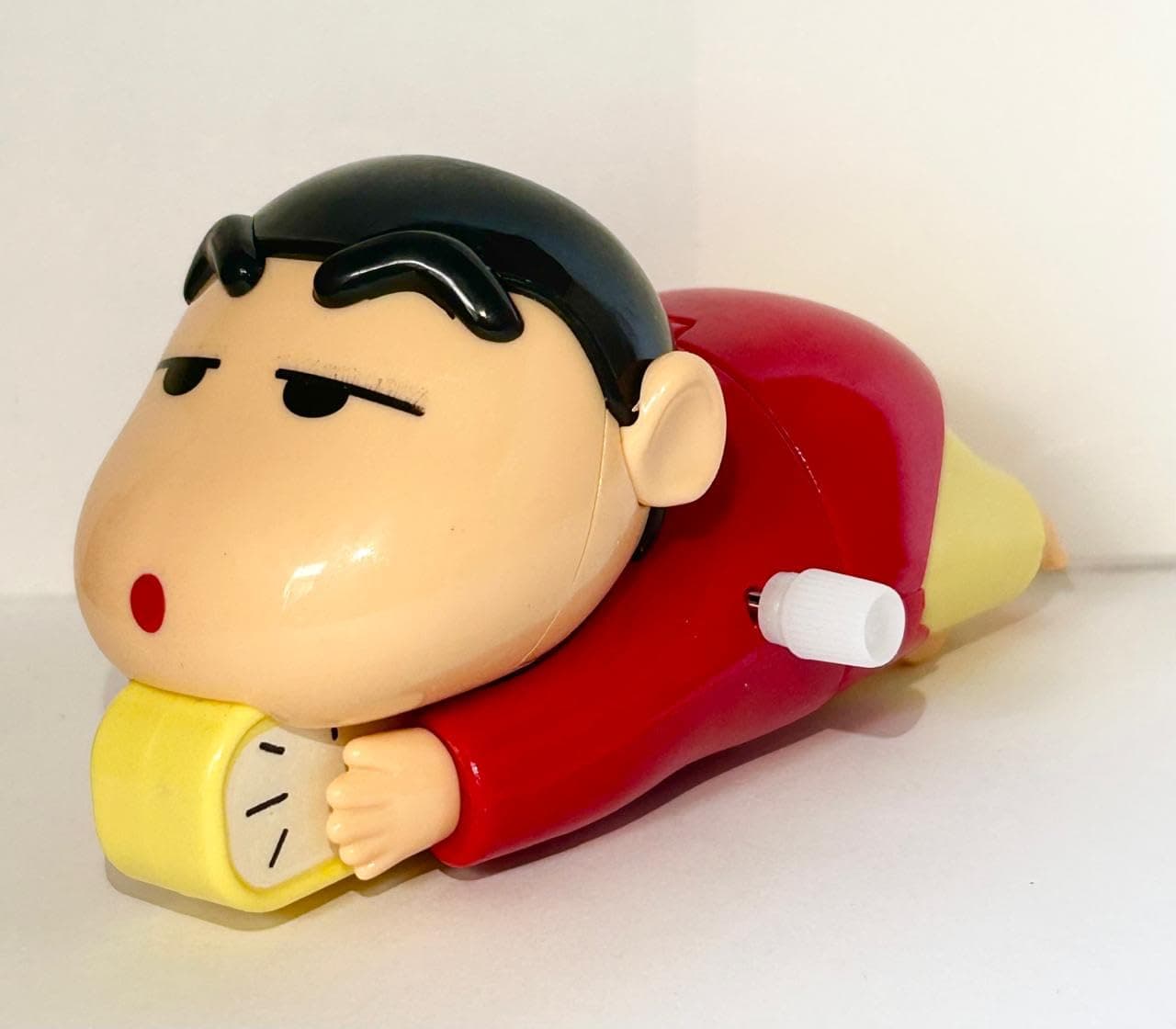 HVB Store Walking and Barking Dog Soft Puppy Toy for Kids Battery Operated Plush that Walks & Moves Tail Interactive Cute Toy Gift for Girls & Boys (red Shinchan)
