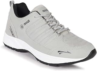 AADI Men's Comfortable Lightweight Synthetic Leather Running, Walking & Gym Casual Sports Shoes