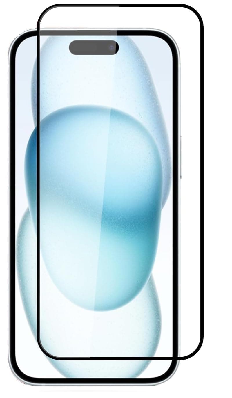 Amazon Brand - Solimo Edge-to-Edge Tempered Glass Screen Protector for iPhone 16 Pro Max (6.9 Inch)