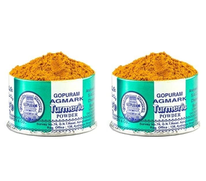 Turmeric Powder Tin,Weight 50gm Each - Pack of 2pc