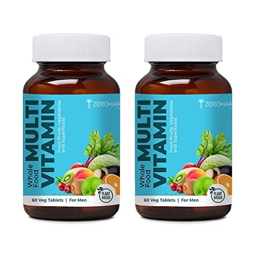 Multivitamin Tablets for Men - Multivitaminn With Essentail Vitamins A, B, C, D, E & Iron, Zinc, Magnesium - Daily Supplements for Immunity & Energy Support - 120 Veg Tablets By ZEROHARM
