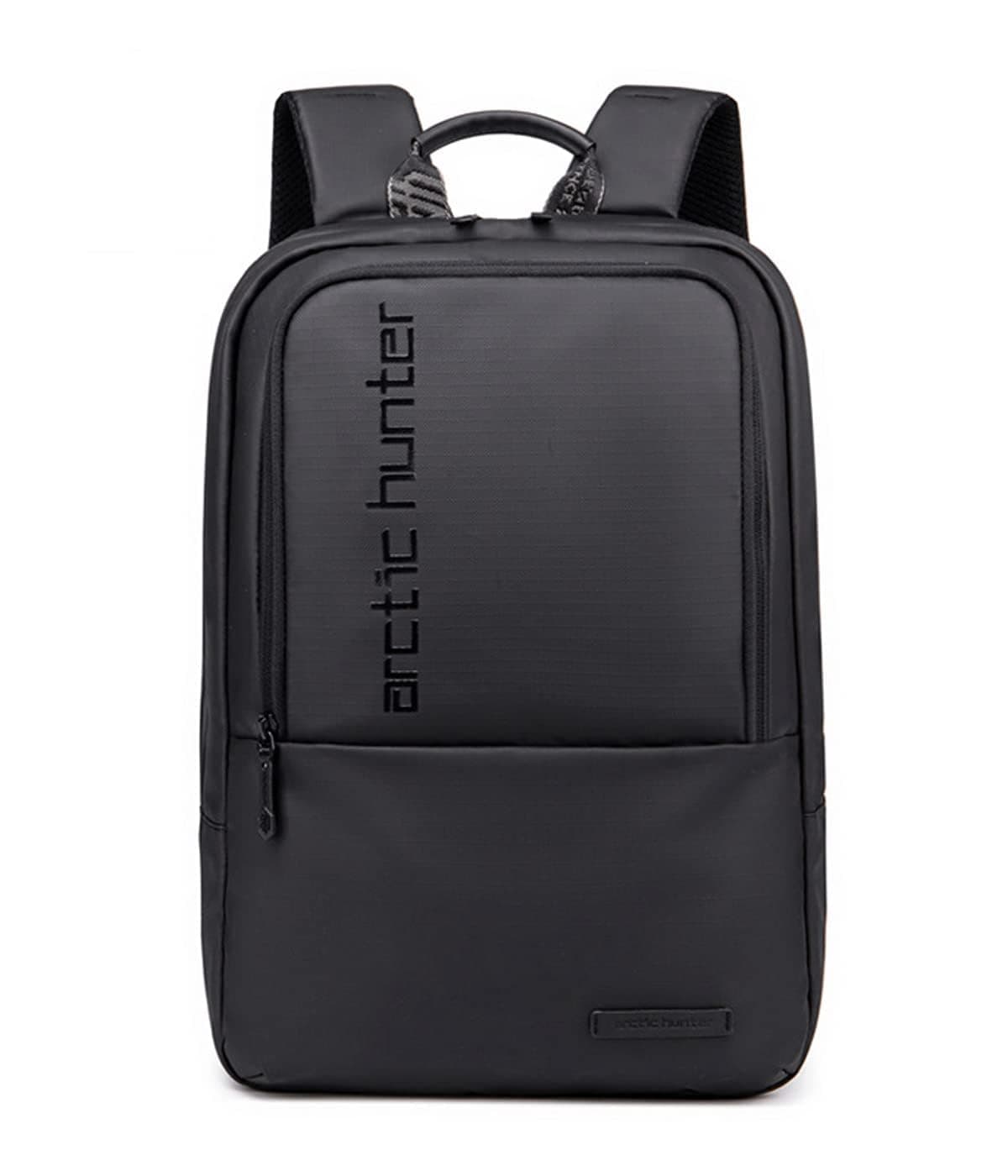 Arctic Hunter Slim Laptop Backpack for Men Women Lightweight 18L Expandable Backpack Shockproof 15.6" Laptop Pocket Water-resistant Daypack Compact Computer Bag for Casual Office Daily College, Black