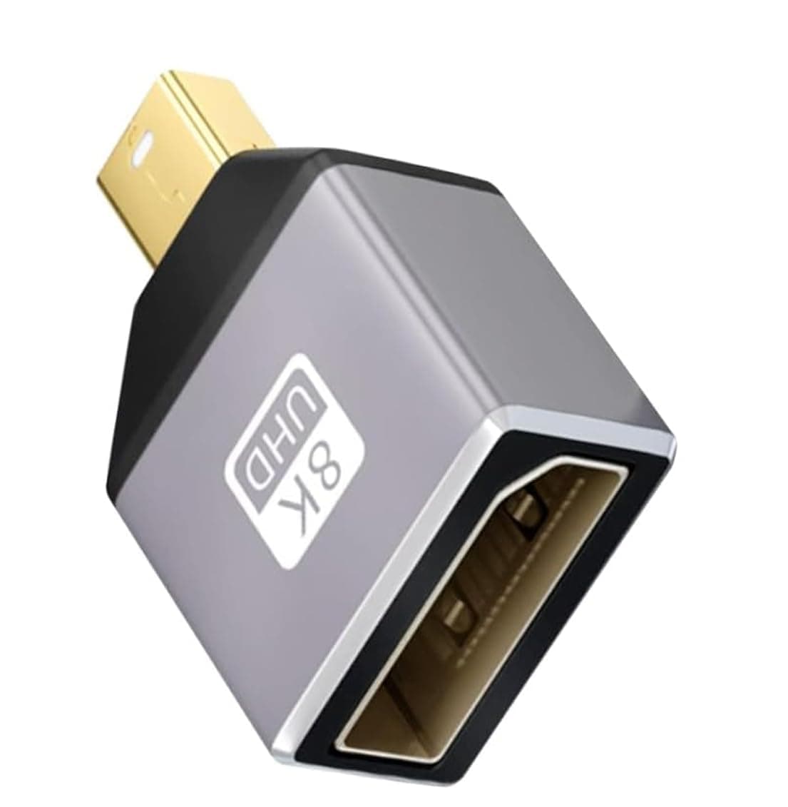 ETZIN Mini DP to Displayport Adapter 8K, displayport Female to Mini displayport Male Adapter, DP to mDP 1.2 Extension Adapter, 8K@60Hz UHD Video for Laptop, PC, Gaming, Monitor EPL-1389CC