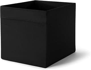 Ikea Drona Storage Box 33 x 38 x 33 cm black (for Expedit shelving unit – 4 pieces), black, 4 - Pack