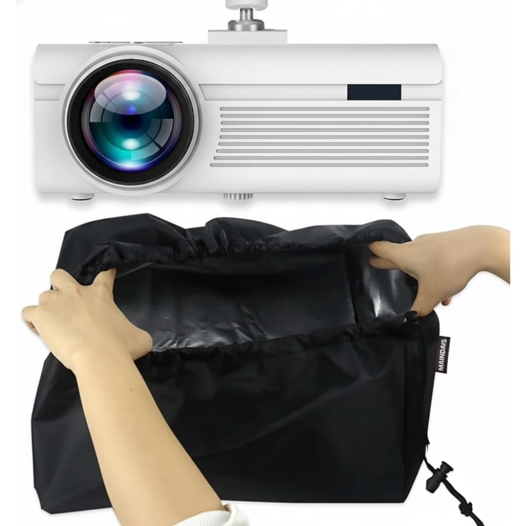 MAINDAIS Projector Cover, Dust & Waterproof Projector Covers,Suitable for Ceiling Home, Home Theater Projector and Outdoor Installation of Video Projector,Household Protection (MNDPC_101, Black)