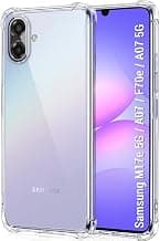 TheGiftKart Transparent Crystal Clear Back Cover Case for Samsung Galaxy M17e 5G / A07 / F70e / A07 5G | Shockproof Soft TPU Case | Cushioned Edges for Ultimate Protection Cover (TPU, Transparent)