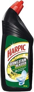 Harpic Germ & Stain Blaster Disinfectant Toilet Cleaner, Citrus - 750 ml | India's # 1 Toilet Cleaner