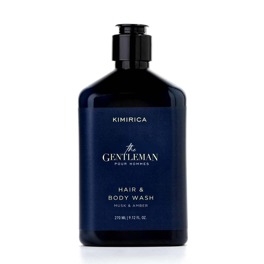 Kimirica The Gentleman Niacinamide Hair & Body Wash -270ml|Enriched with high-performance and restorative blend of Vetiver, Patchouli, and Niacinamide