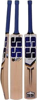 SS Sky Striker Kashmir Willow Cricket Bat – Size 4 | Grade 1 Willow, Concave Edges, Wide Sweet Spot & Includes Cover