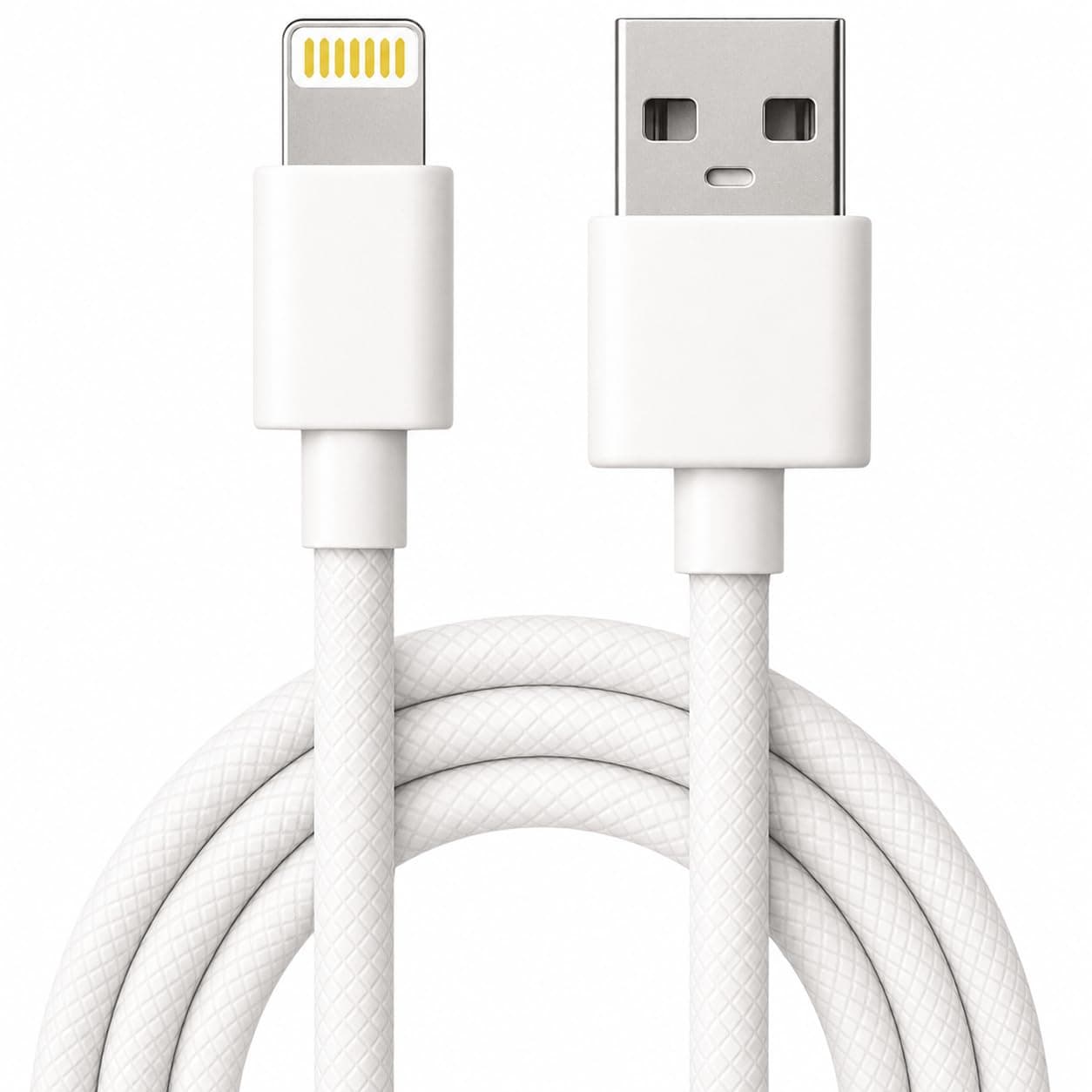 Voltua MFi Certified Lightning Cable 1M Braided iPhone Charger Data Cord | Works with iPhone 14, 13, 12, 11, SE, 8, 7, iPad and iPod — one cable for every Lightning device, Fast, stable chargin