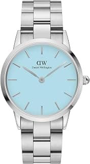 Daniel Wellington Iconic Link Capri Blue Dial Silver Watch