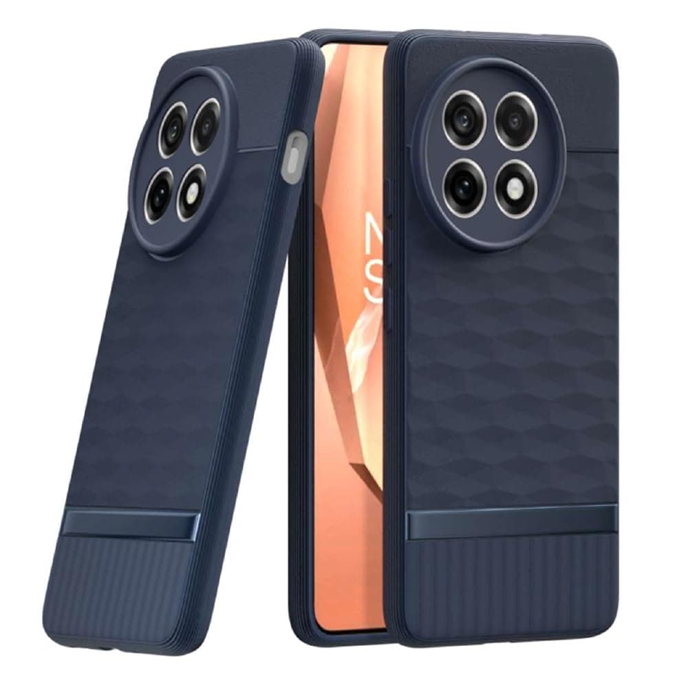Amazon Brand-Solimo Shockproof Case for OnePlus 13R 5G | Full Camera Protection | TPU Flexible Back Cover for OnePlus 13R 5G (Steel Blue)