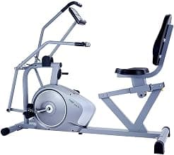 Propel FitnessOne PDA 81 Recumbent Exercise Bike/Cycle with Back Support for Home | Dual Motion Arms | 8-Level Magnetic Resistance | Adjustable Sliding Seat | LCD Display | 120kg Capacity