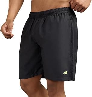 Boldfit Boldfit Swimming Shorts for Men Stretchable Fit Swimming Trunks, Adjustable Quick-Drying Swim Shorts, Breathable Swimwear – Black(L)