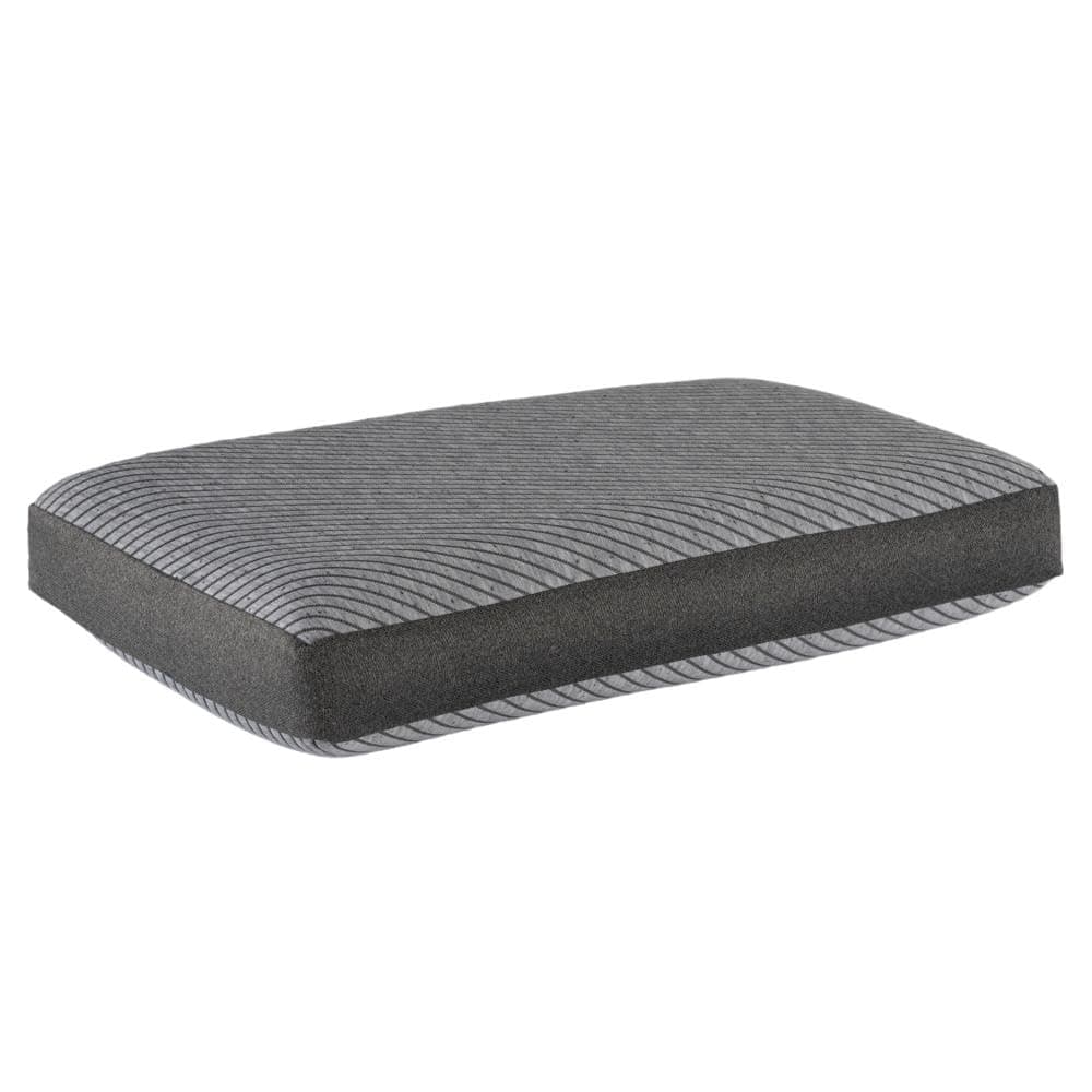 Wakefit Memory Foam Pillow | Small | 21x15x5 Inch Orthopedic Pillows for Neck Pain | Machine Washable Jacquard Cover with Zipper | 2 Year Manufacturer Warranty - Light Grey