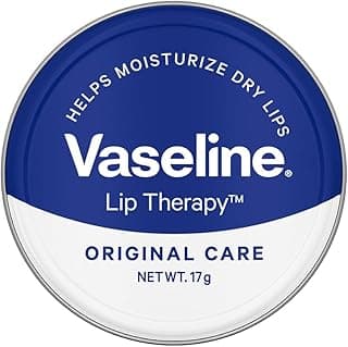 Vaseline Lip Tins Original Care, 17g | Infused with Vitamin E to Hydrate & Moisturize Dry Lips Transparent