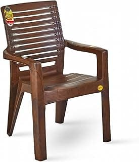 Modern Plastic Chair go Home Bedroom (Brown)