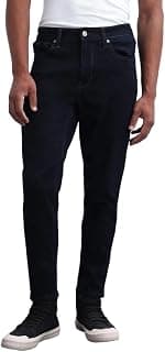 Flying Machine Men's Tapered Fit Jeans| Solid | High Rise | Stretchable | Jeans for Man