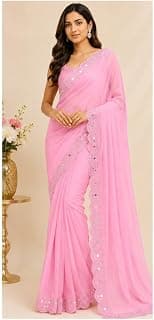 Generic Women Art Silk Saree with Printed Border and Blouse Piece*d_Saree-P5