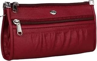 Generic sp nice women's maroon clutch HAVIN FIVE POCKET INSIDE