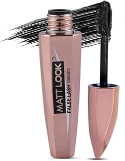 MATT LOOK Eye Makeup Curl & Volume Waterproof False Lash Mascara, Black (12ml)