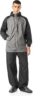 Boldfit Boldfit Rain Coat For Men Waterproof With Pant Unisex Raincoat For Men Set Raincoat For Women Top & Bottom Combo Easy Adjustable Rain Coat Waterproof Bike Riding Poly PVC Guardian Grey XL-XXL