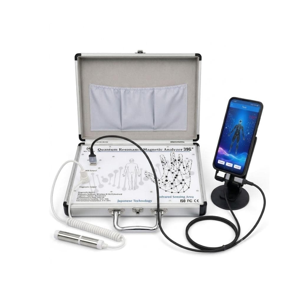 Raddzy 2026 Advanced Version Quantum Resonance Magnetic Analyzer 39 Generation 2 In 1 Android & Windows Machine | Full Body Checkup Quantum Analyzer with Palm & Rod Testing | Laptop & Mobile OTG Compatible | Health Report Analyzer (Android + Windows)
