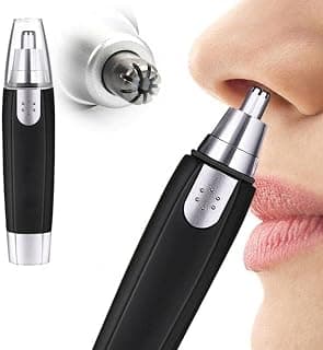 YETI 3-in-1 Electric Nose & Ear Hair Trimmer – Stainless Steel Blades, Painless Grooming for Men & Women (Black)