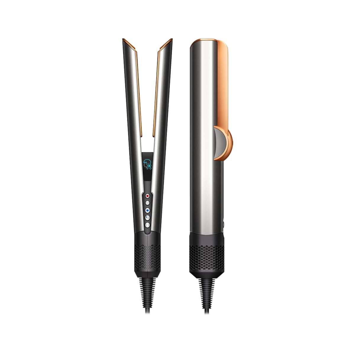 Dyson Airstrait™ Straightener| Wet to Dry Straightener| No Heat Damage| 2 in 1 Straightening| Saves Time| Natural Straight Look|Uses Air| No Hot Plates| Dry & Straighten| Volumunious & Shiny Hair | 3 Modes| Travel Friendly|Intelligent Heat Control| 2 Year Warranty (Bright Nickle / Bright Copper)