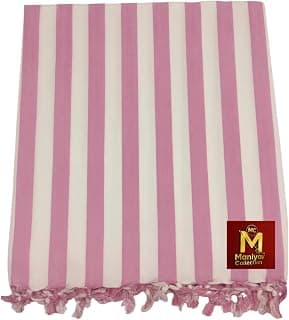 Bhagalpuri Silky Cotton Comfort Staple Pattern Pink Chadar – Soft, Breathable & Skin-Friendly Handloom Blanket for Sleeping in Summer or AC Room –(220×125cm - Size)